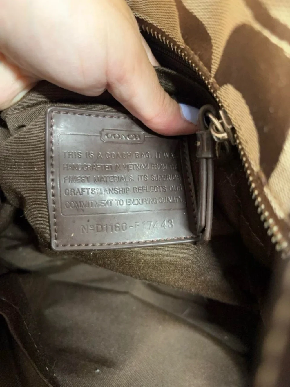 Coach Y2K Signature Canvas Tote Bag in Brown
